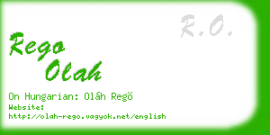 rego olah business card