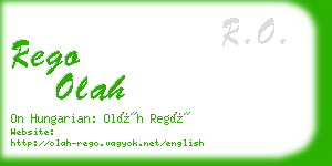 rego olah business card